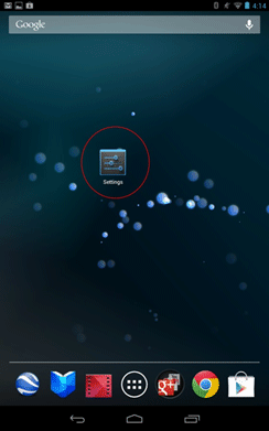 Nexus 7 Settings Icon